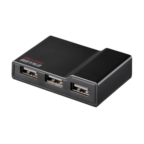 Buffalo USB Hub PC/TV Compatible 4-Port Self-Powered Hub Black BSH4A11BKfrom JP