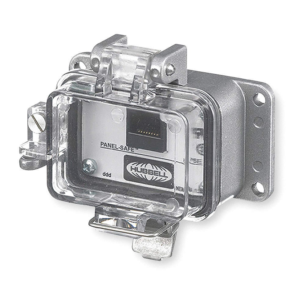 HUBBELL WIRING DEVICE-KELLEMS P5E Access Port,Data,NEMA 12/4,Gray 1CXG1