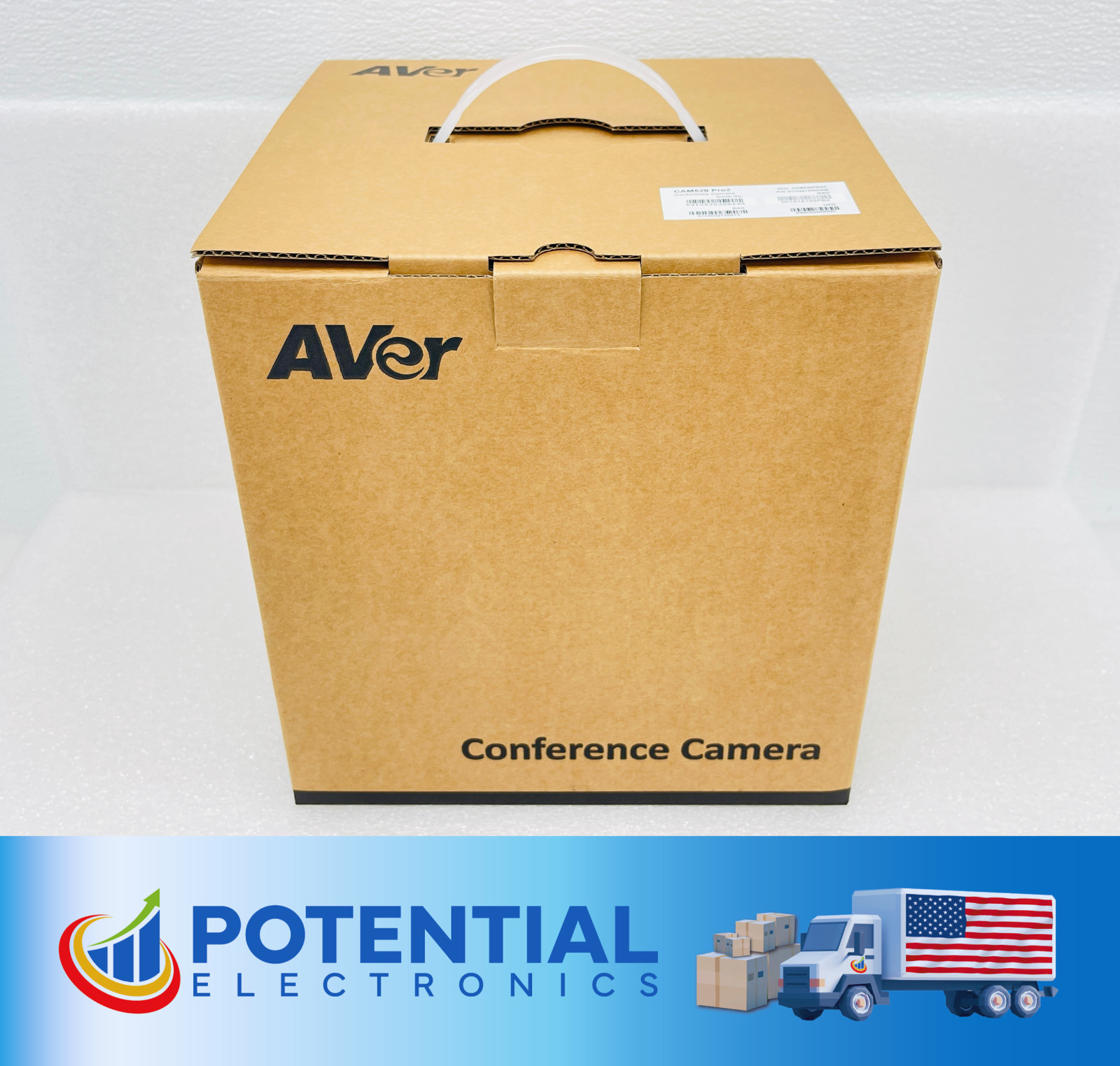 AVer CAM520 Pro2 Conference Camera PTZ USB Video System With Power Adapter