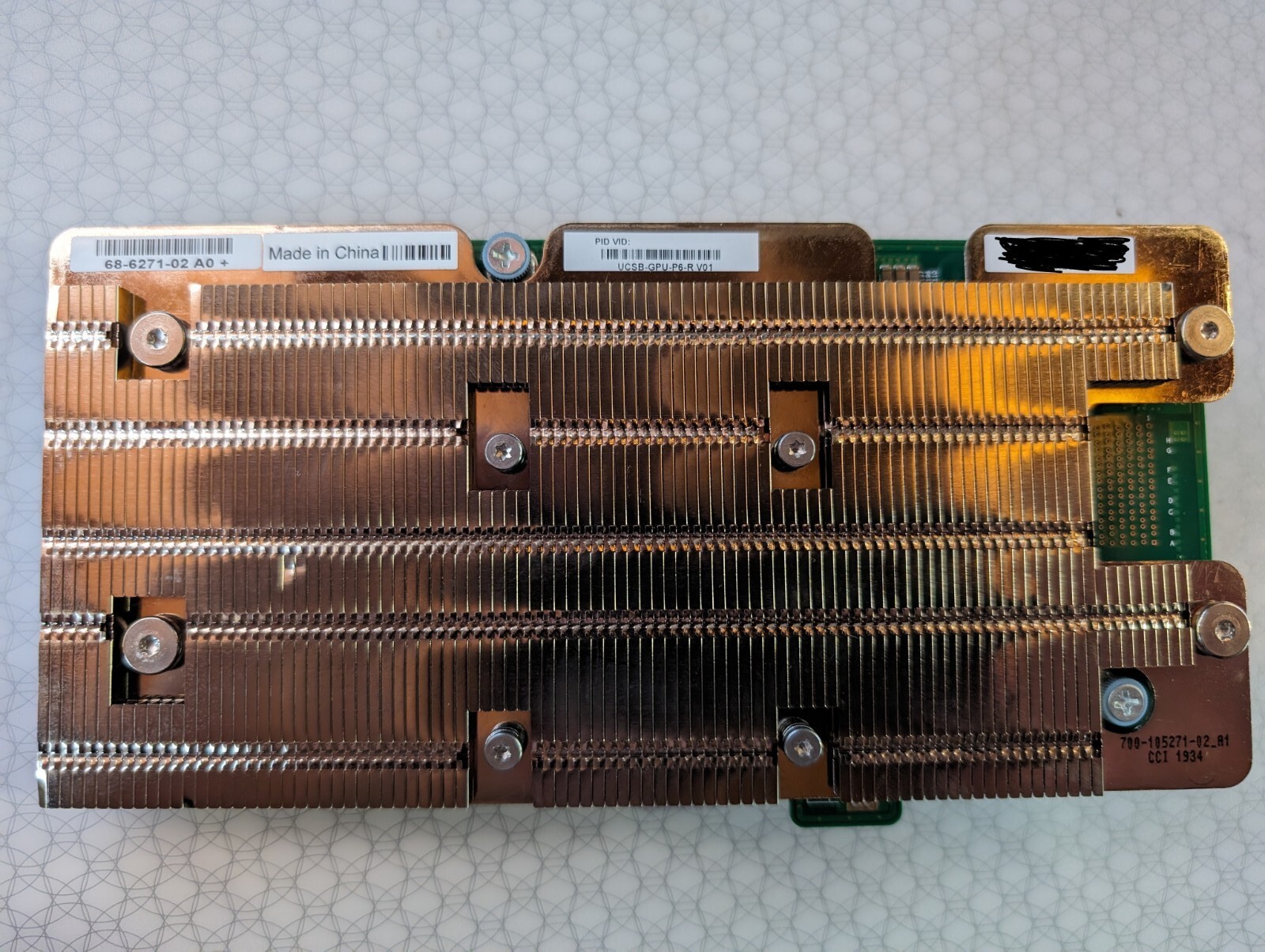 Cisco UCSB-GPU-P6-R NVIDIA GRID P6 Tesla P6 Rear Mezzanine GPU