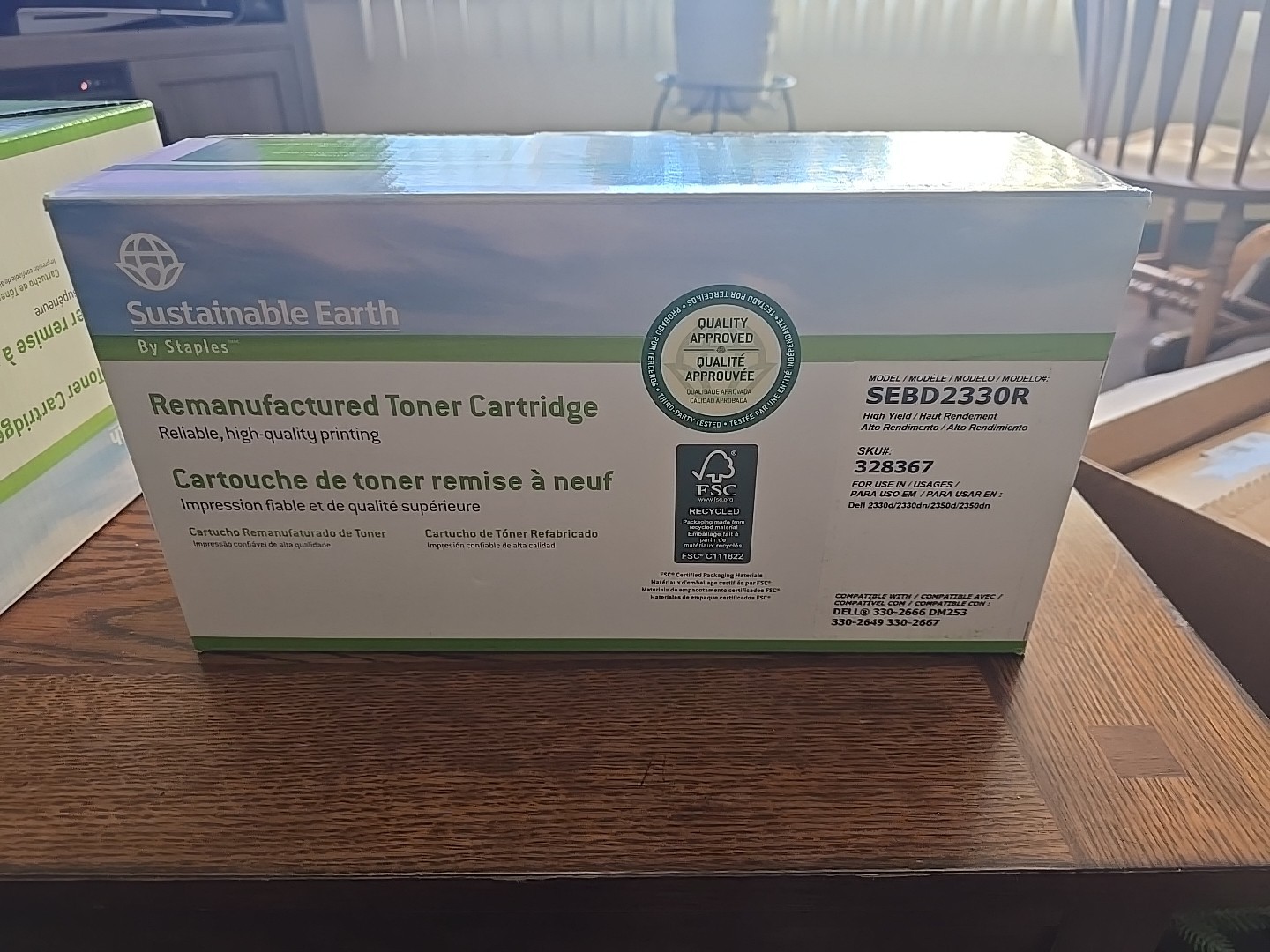Sustainable Earth Black toner (Compatible Dell 2330-2666 / SEBD2330R/