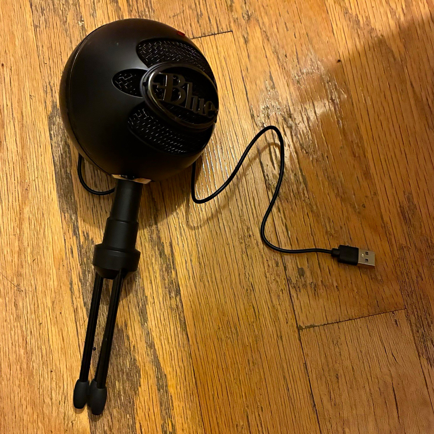 Blue Snowball iCE Black USB Freestanding Desktop Microphone w/ Adjustable Stand