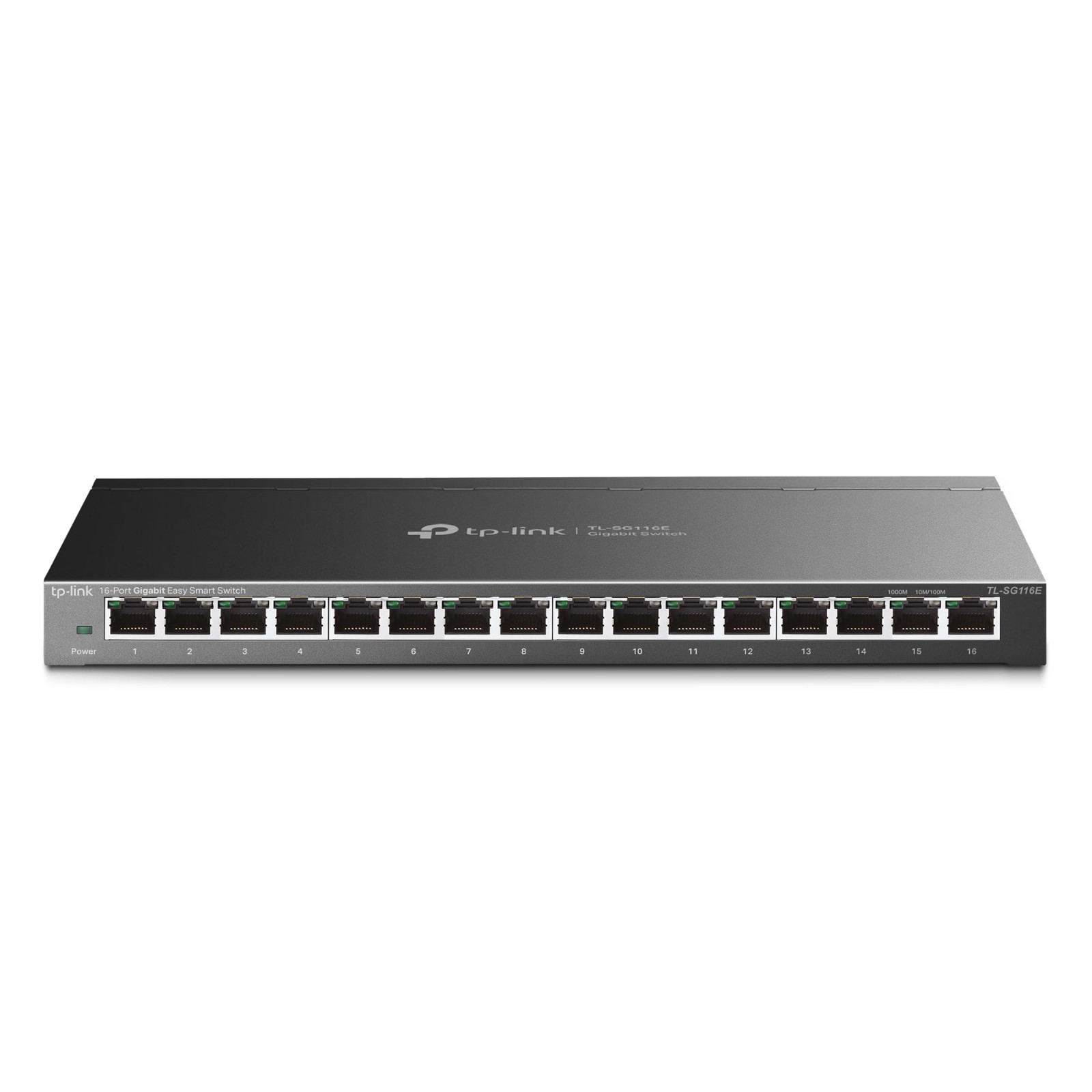 TP-Link TL-SG116E 16-Port Gigabit Easy Smart Network Switch Black Wall Mounted
