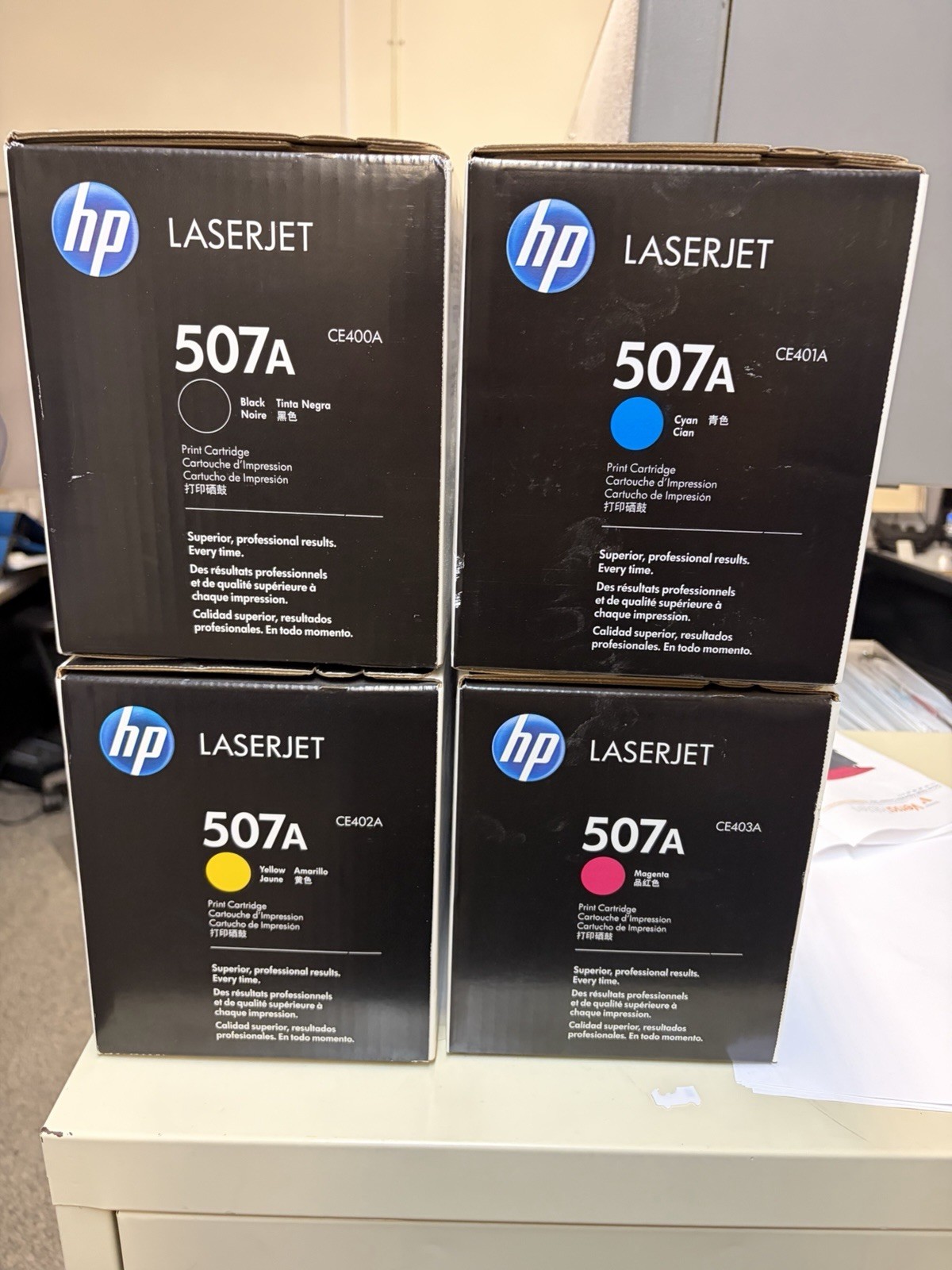 HP 507A CE401A CE402A CE403A CE400A Toner Cartridge LaserJet Enterprise 551