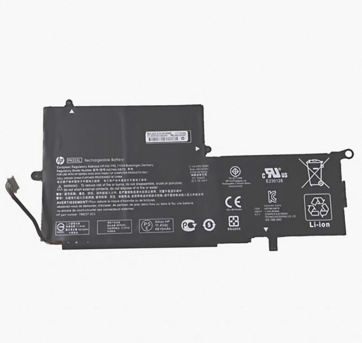 Genuine OEM PK03XL Battery For HP 789116-005 4810A SPECTRE 13-4000 13-4003DX NEW