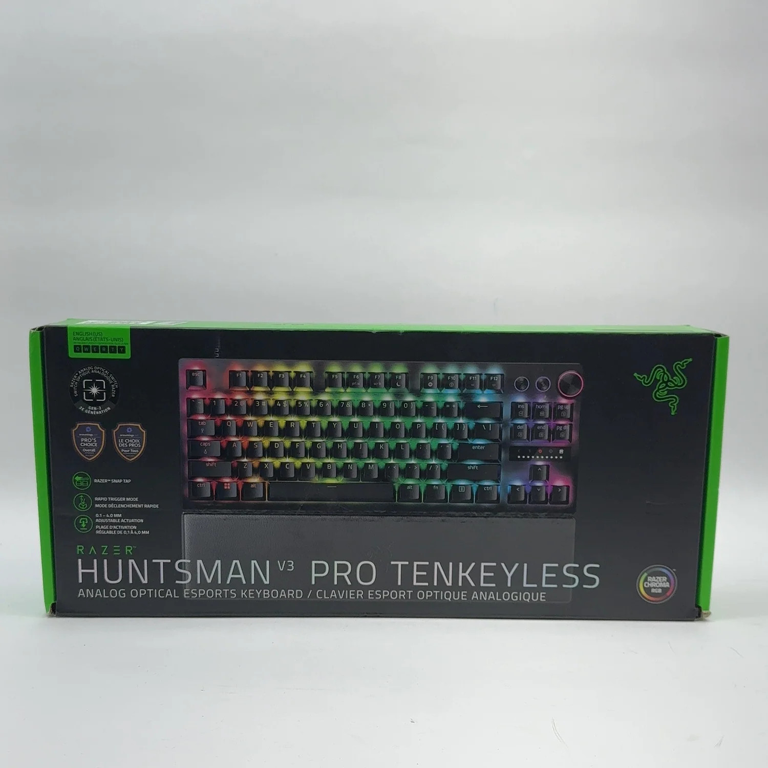 New Razer Huntsman V3 Pro TKL RZ03-04980200-R3U1 Wired Gaming Keyboard Black