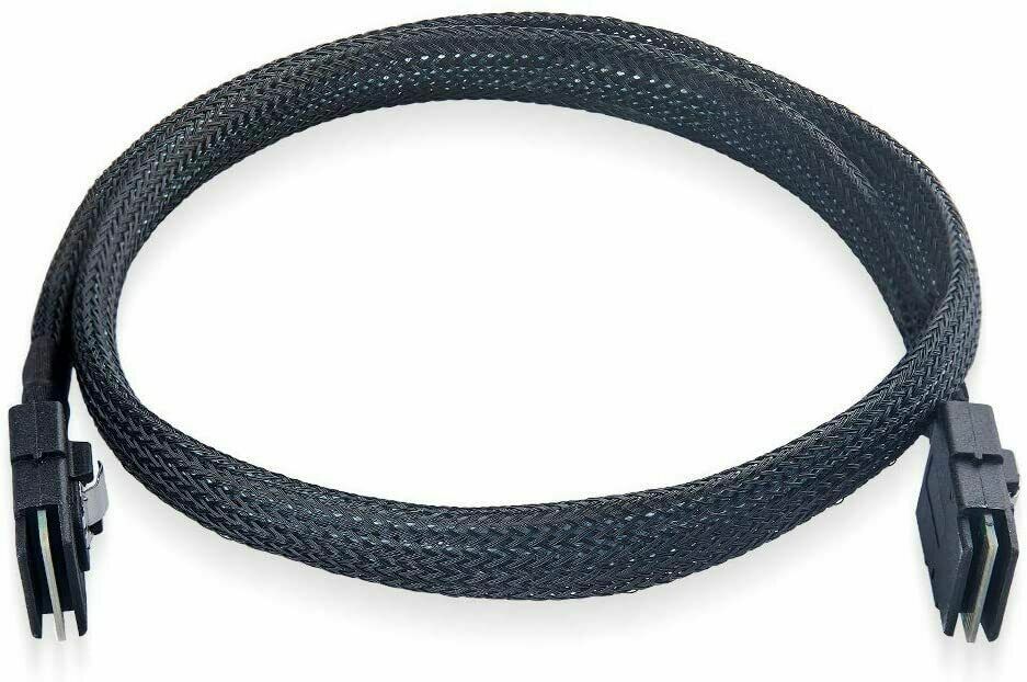 2 Packs 6G Internal Mini SAS Cable 36Pin SFF-8087 to SFF-8087 100Ohms RoHS 1 m