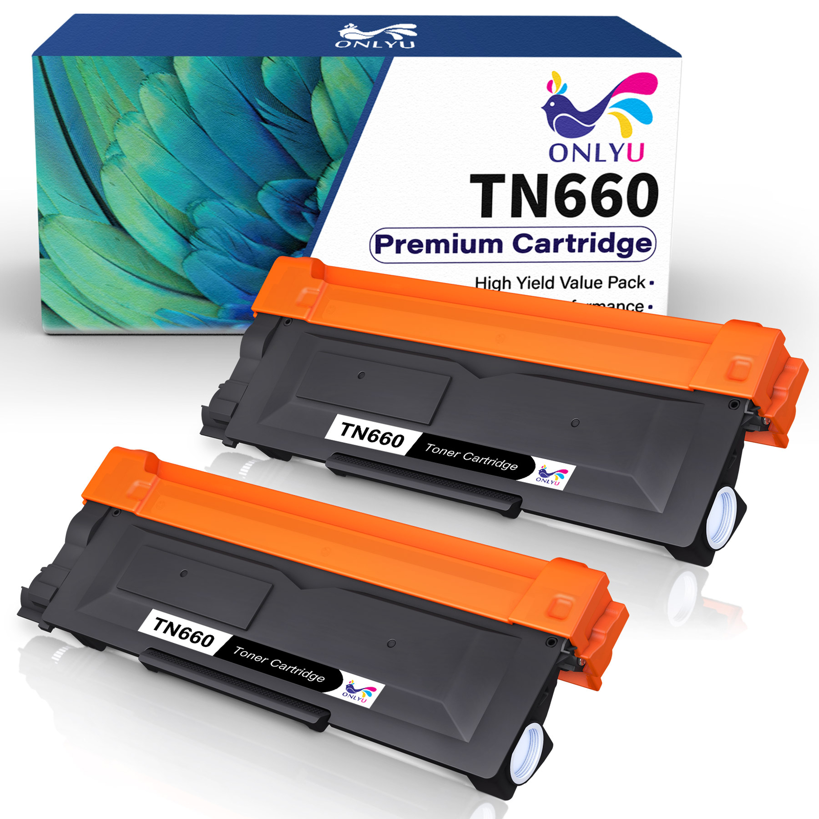 2PK TN-630 TN660 Toner Cartridges Replacement For Brother MFC-L2700DW HL-L2300D