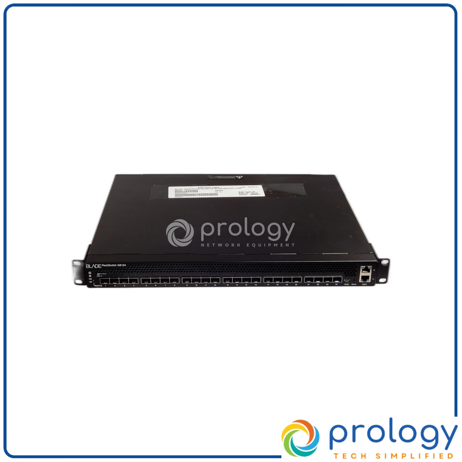 IBM G8124E G8124-E Blade RackSwitch 24 Port 10GbE SFP+ Ethernet Switch Tested