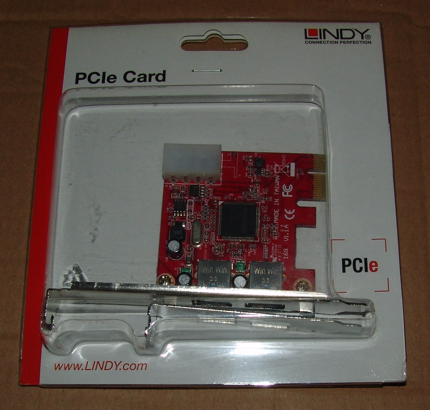 Lindy PCI-E USB 3.2 Dual Port SuperSpeed 5Gbps Card Item 51117