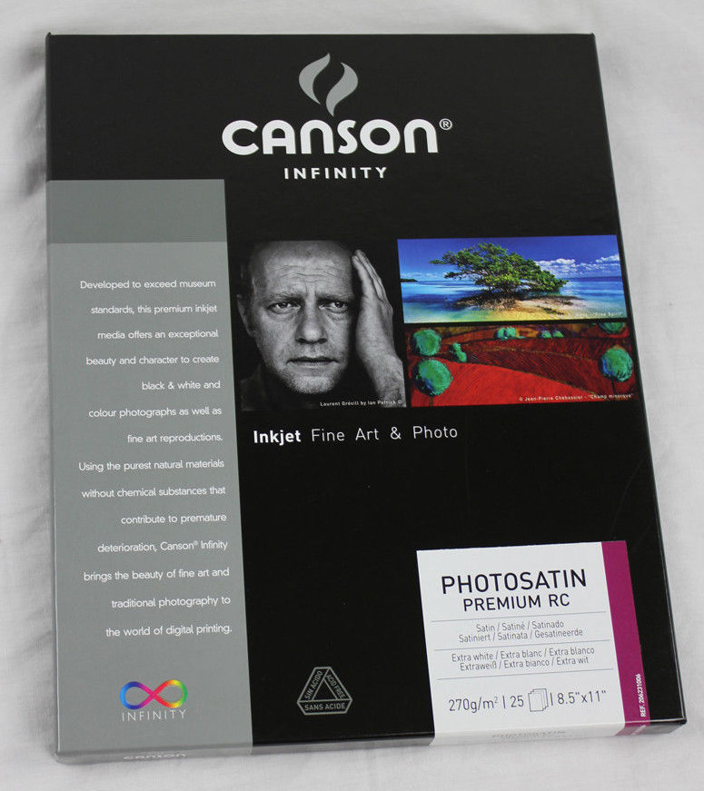 Canson Infinity PhotoSatin Satin Premium Rc 270gsm 8.5"x11" Paper - 25 Sheets