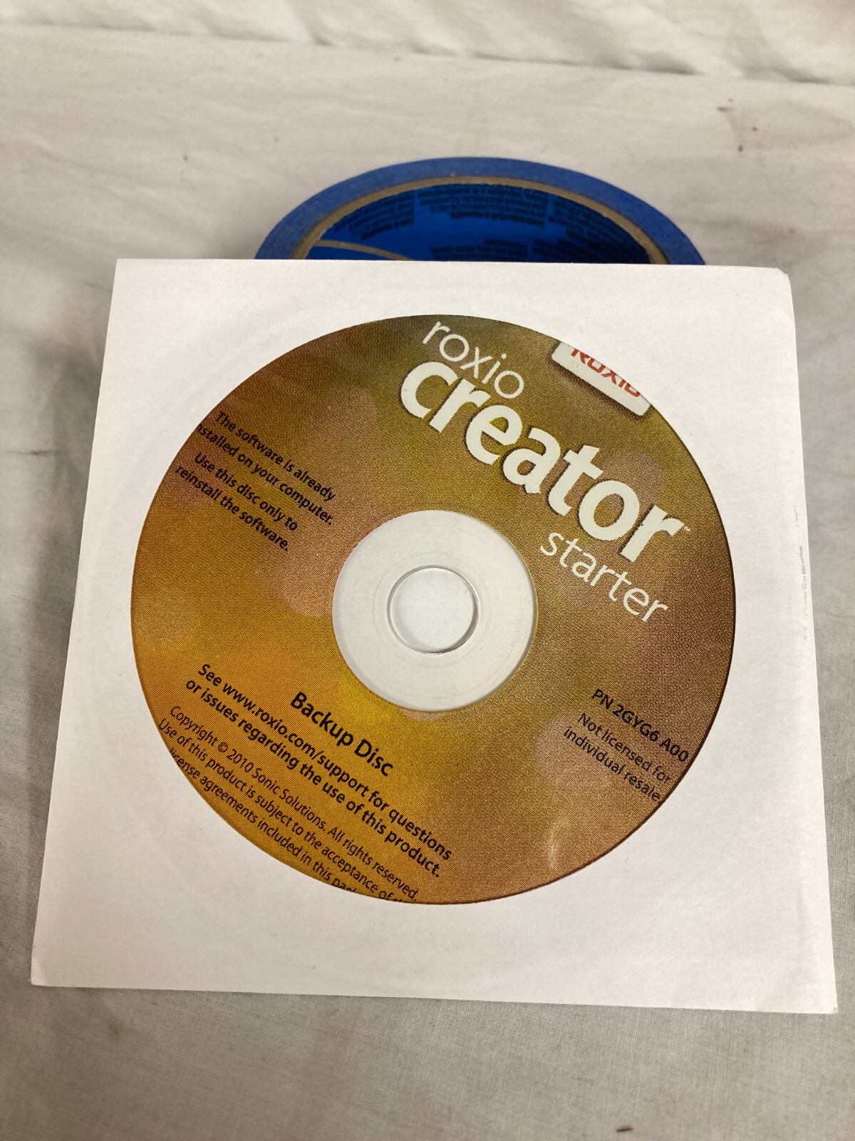 roxio creator starter back up disc new unopened with keys