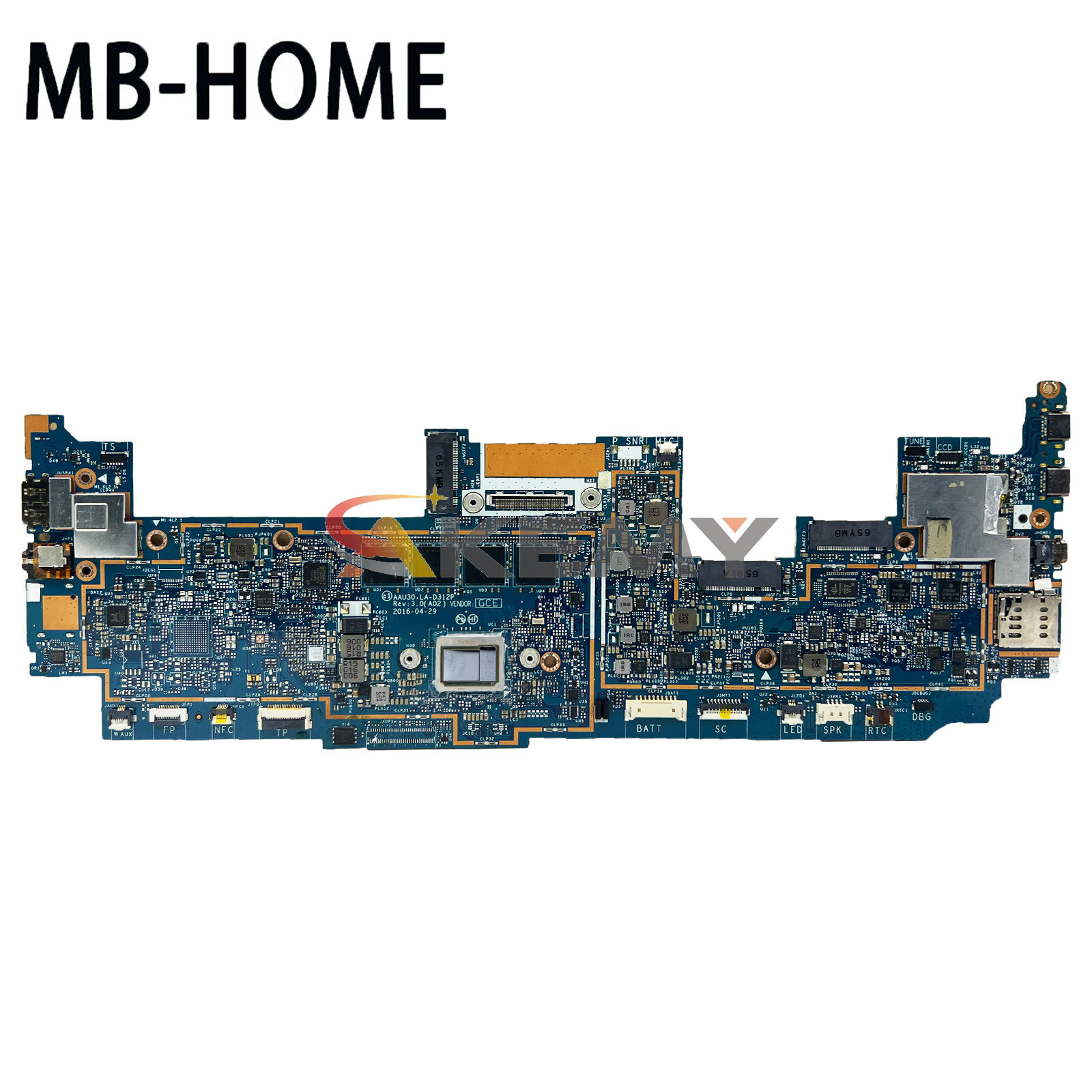 For Dell Latitude 7370 Motherboard LA-D312P With M3 M5 M7 CPU 4G/8G/16G RAM