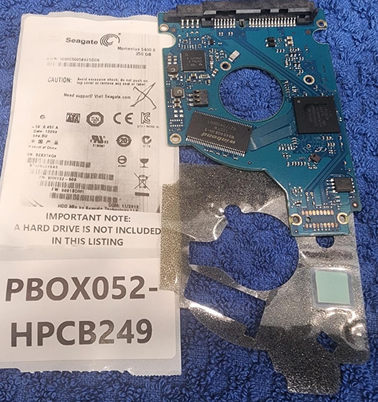 Seagate Momentus 5400.6 250GB SATA 2.5 HDD Internal Laptop Hard Drive PCB Board