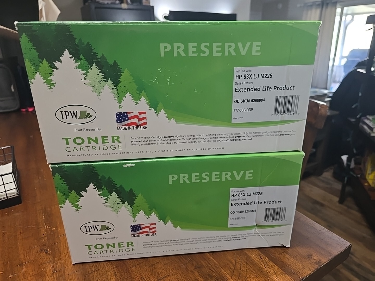 Extended-Yield Black Toner: IPW Preserve 677-83E-ODP (HP CF283X)  HP 83X LJ M225