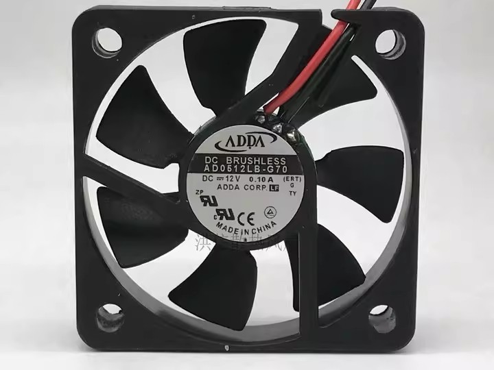 1PCS Genuine ADDA 5010 AD0512LB-G70 DC12V 0.10A 5CM Cooling Fan