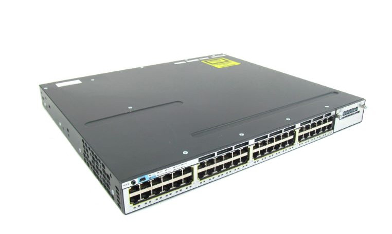 Cisco WS-C3750X-48T-L 48 Port Gigabit Ethernet Switch V01 with 2 Power Supplies