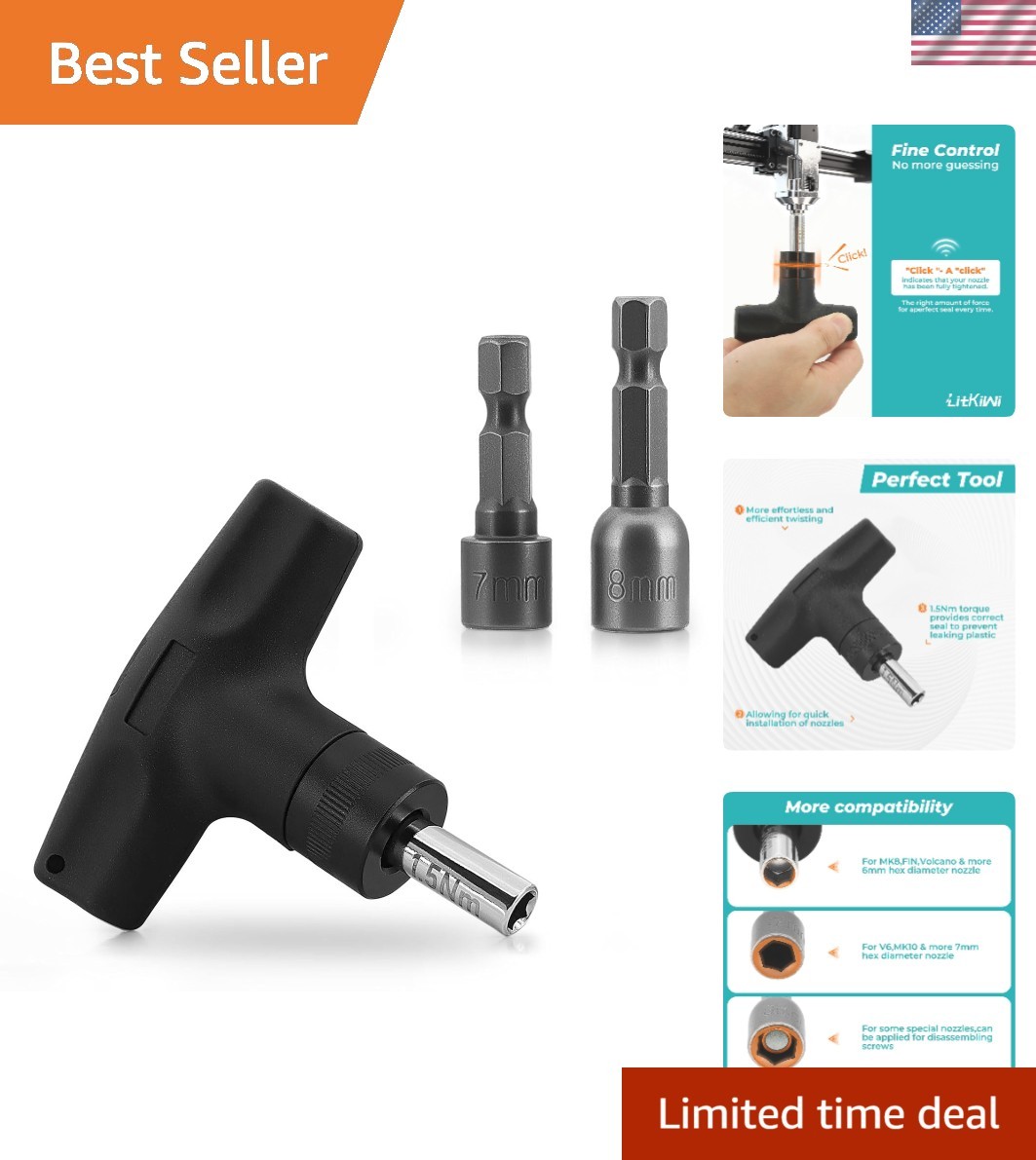 1.5Nm Nozzle Torque Wrench for 3D Printer Nozzle Changing,Quick Change