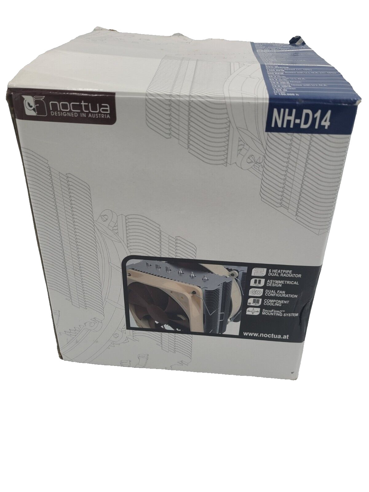 Noctua NH-D14 Premium CPU Cooler Dual Fan Configuration