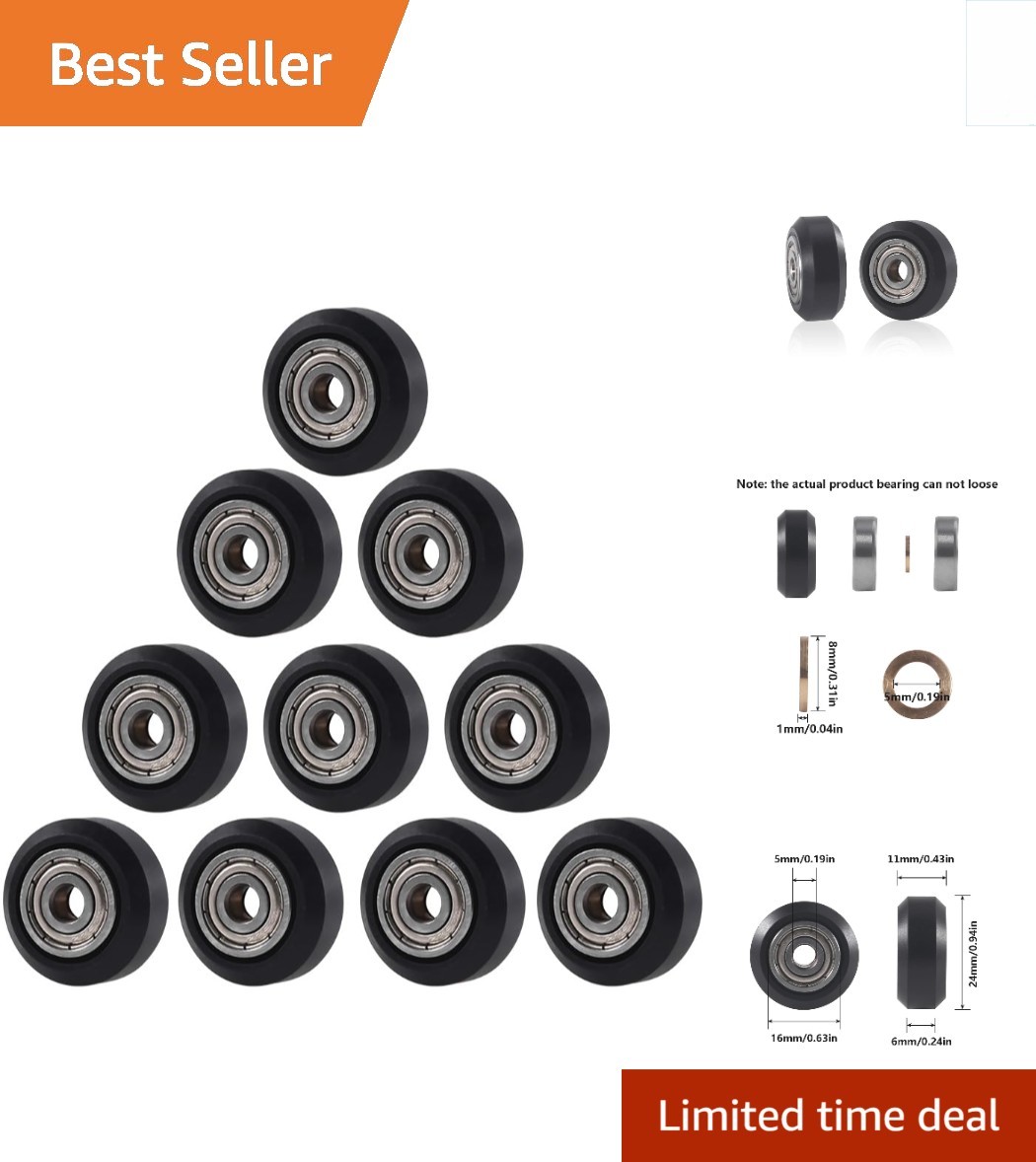 10 Pcs Durable POM Wheel Linear Bearings Compatible with Creality 3D Printers