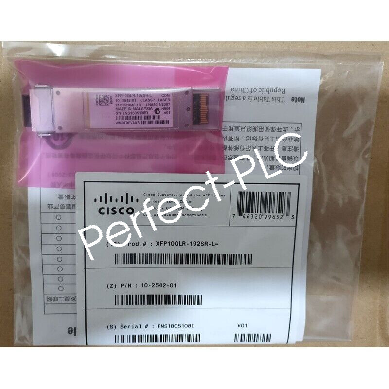 Cisco XFP10GLR-192SR-L10GBASE-LR/-LW and OC-192/STM-64 SR-1 XFP (New Sealed)