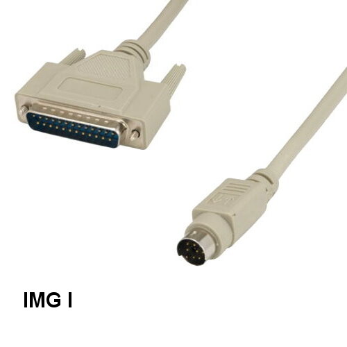 [Lot10] 6Ft MDIN 8 8Pin Male to DB25 25Pin Male Cable for Mac Imagewriter I Prin