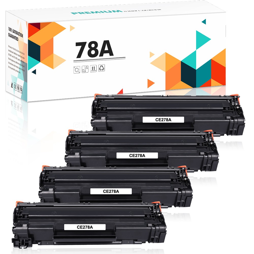4x CE278A Toner Cartridge For HP LaserJet 78A P1566 P1600 P1606dn M1536dnf MFP