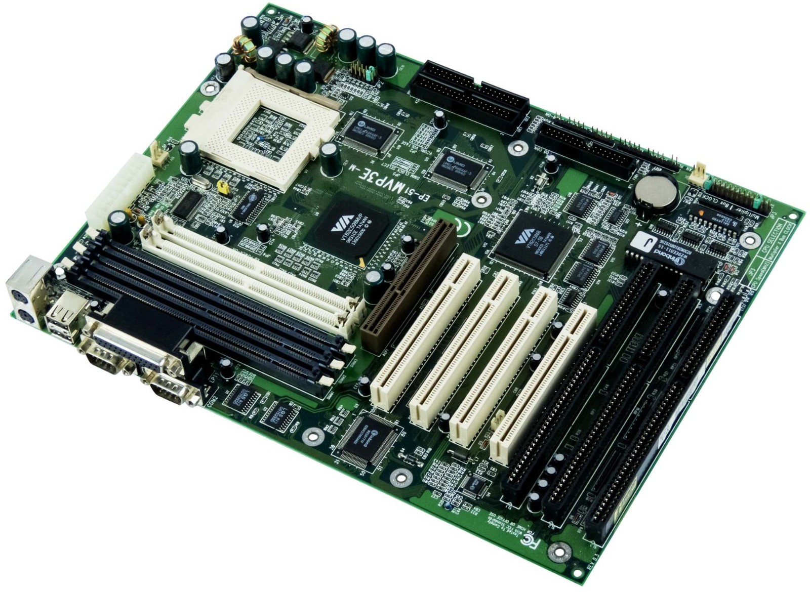 Motherboard EPOX EP-51MVP3E-M SOCKET 7 SDRAM FPM/EDO DRAM + SDRAM ISA PCI AGP ATX
