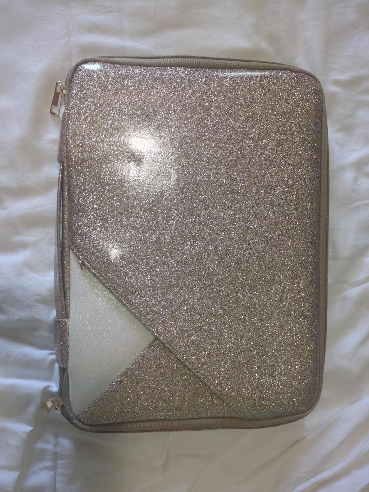 "Gold glitter hard shell case for MacBook Air/Pro 13 inch"