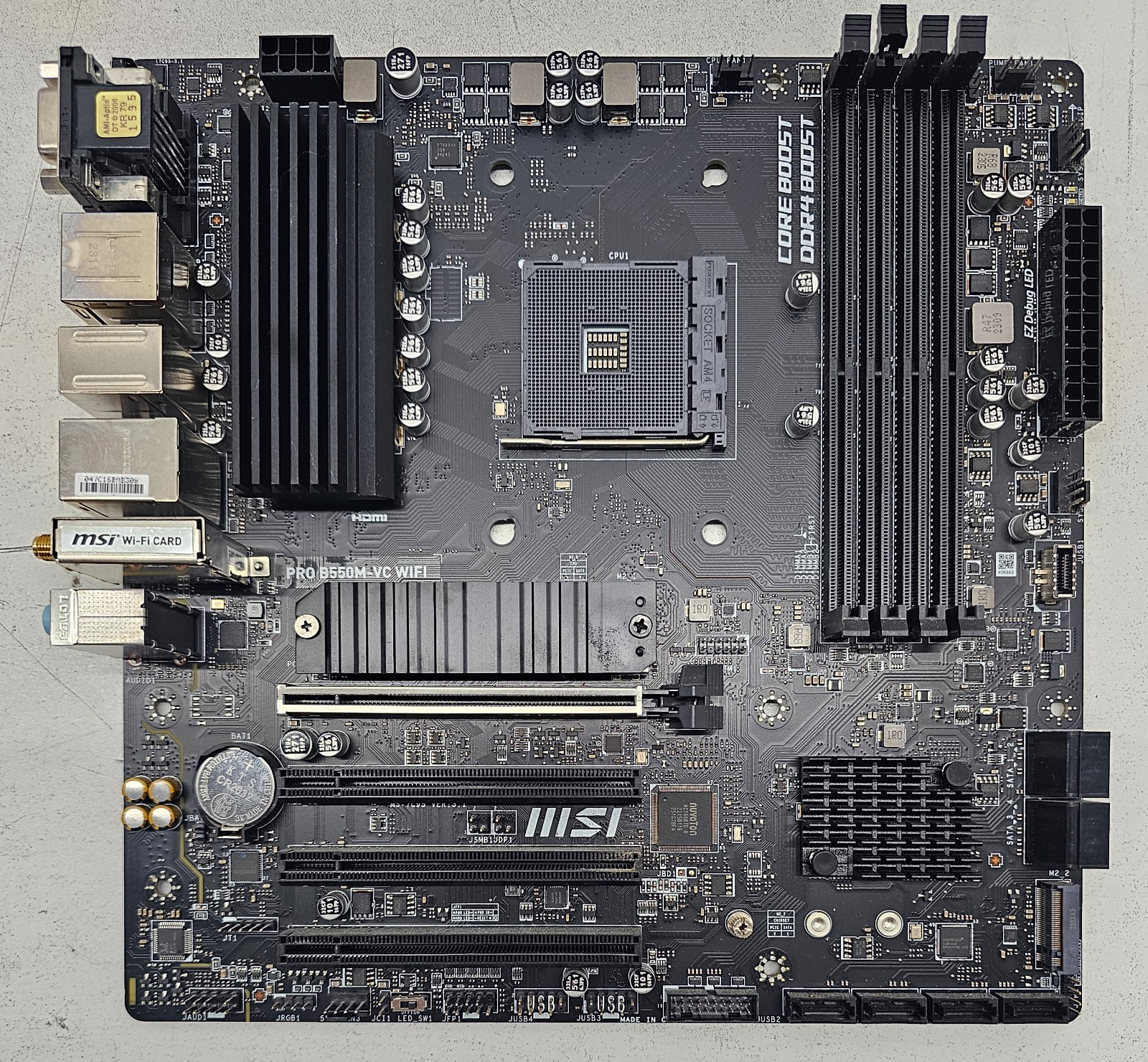 MSI Pro B550M-VC AM4 micro ATX AMD DDR4 Motherboard (FL)