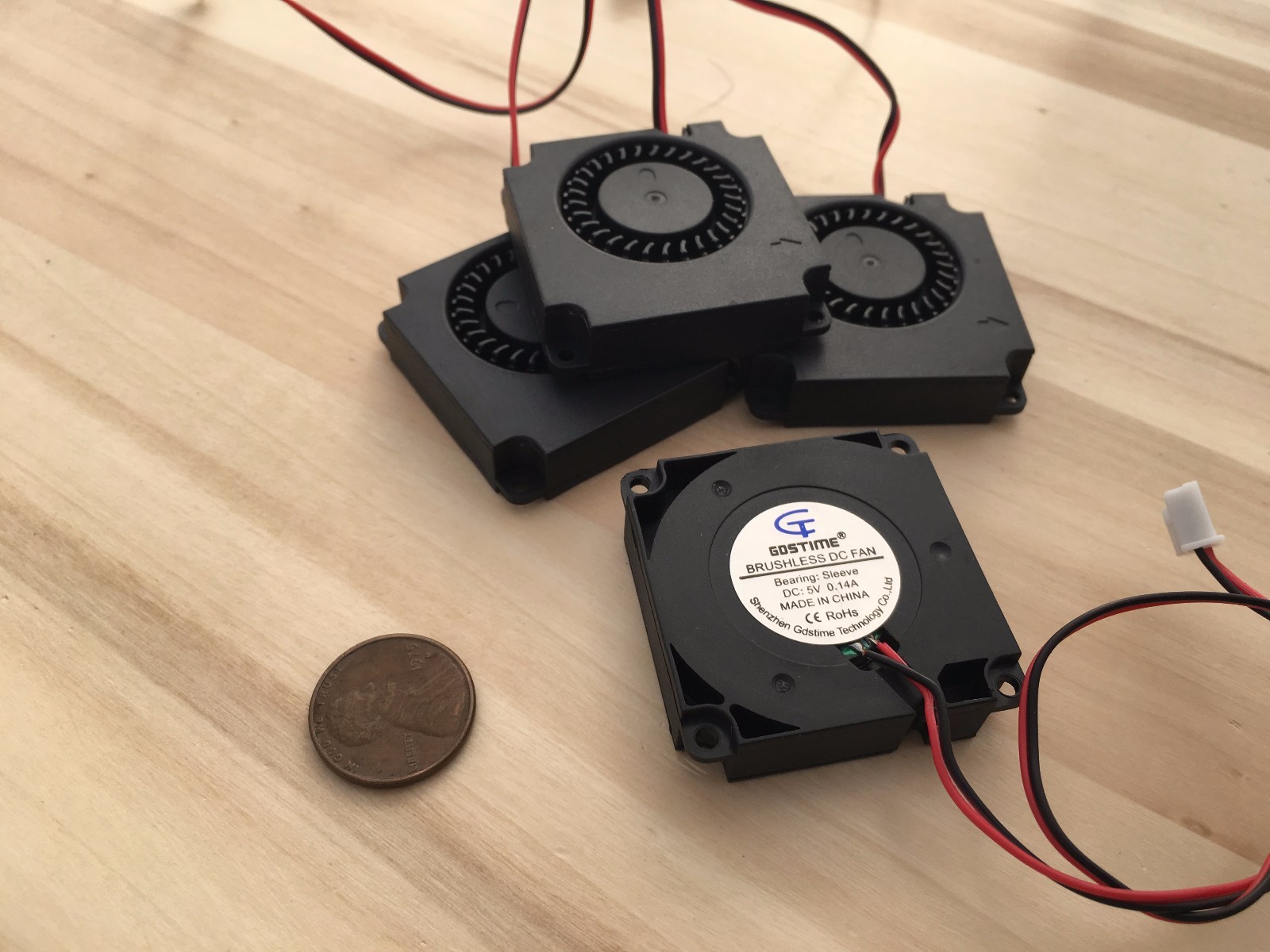 4 Pieces 40mm 5v fan Brushless Exhaust Centrifugal Blower 4010s Gdstime C35