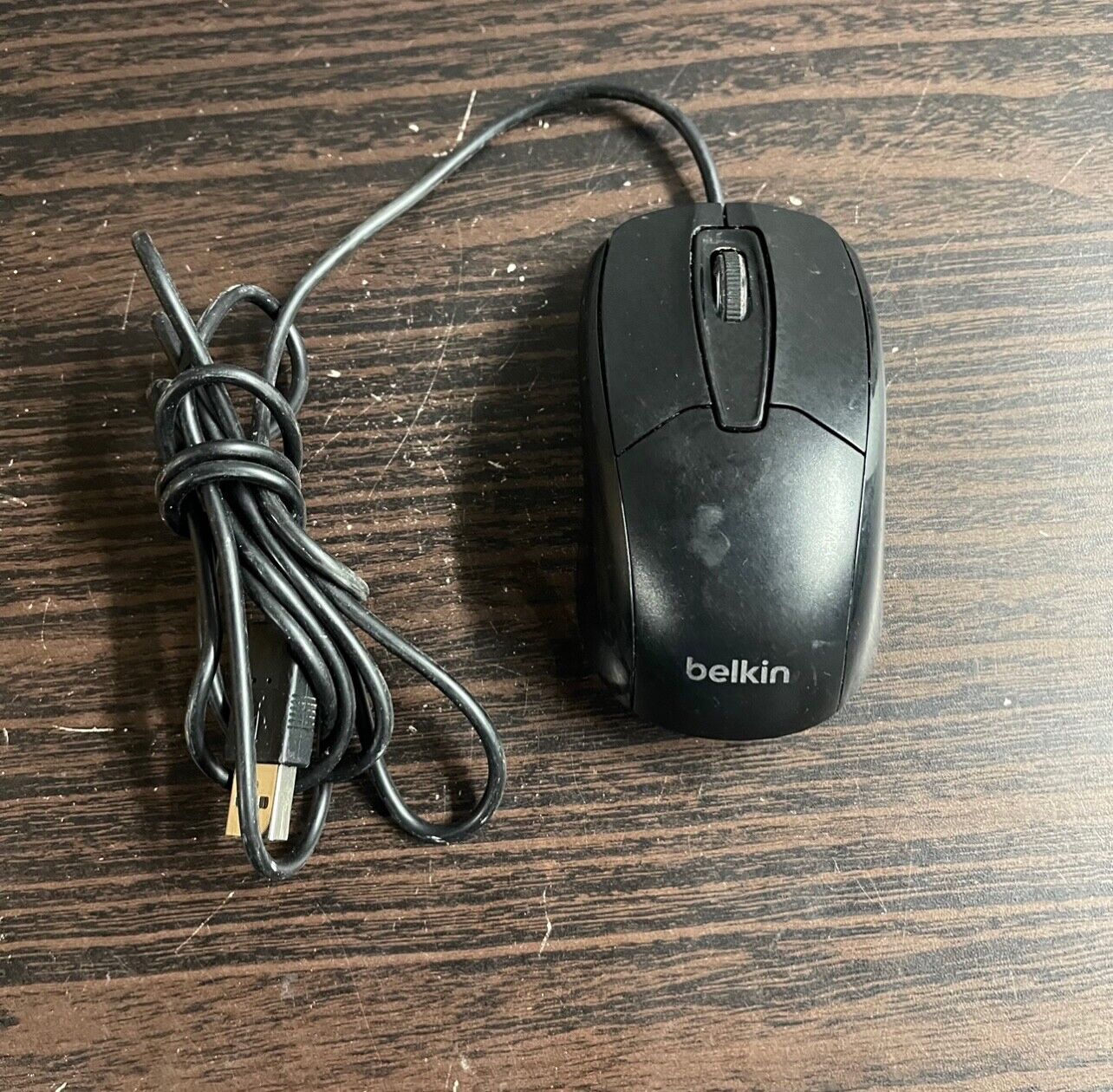 BELKIN F5M010QBLK Black 3 Buttons 1 x Wheel USB Wired Optical Mouse