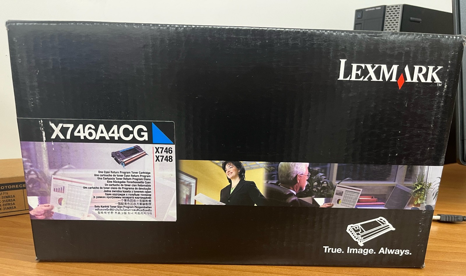 Genuine Lexmark X746A4CG Cyan Toner Cartridge, Government Compliant, OEM