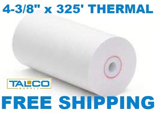 (24) 4-3/8" x 325' THERMAL PRINTER PAPER ROLLS  ~FAST ~