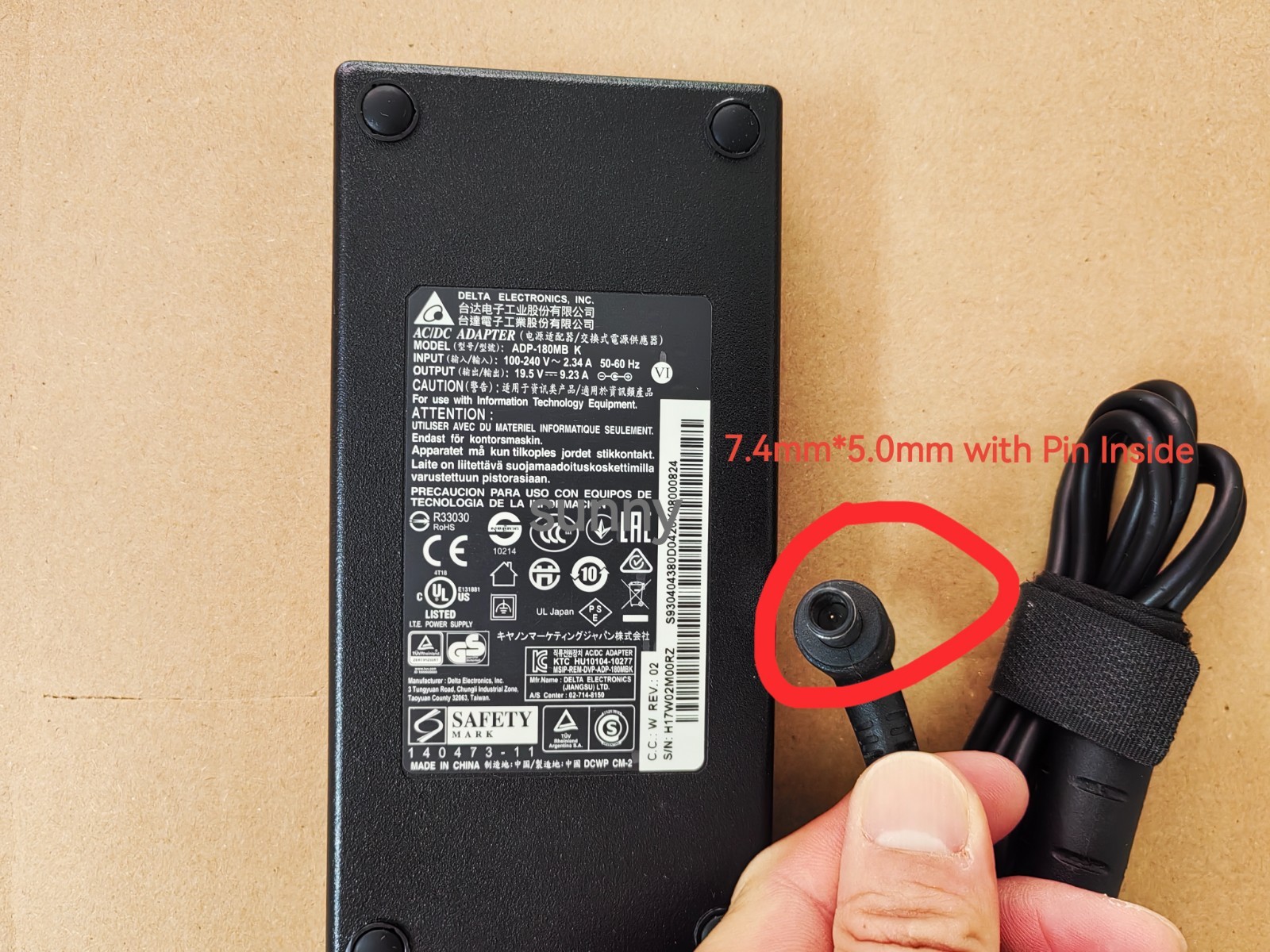 For HPE MicroServer Gen10 Plus 180W Delta 19.5V 9.23A ADP-180MB K AC Adapter OEM