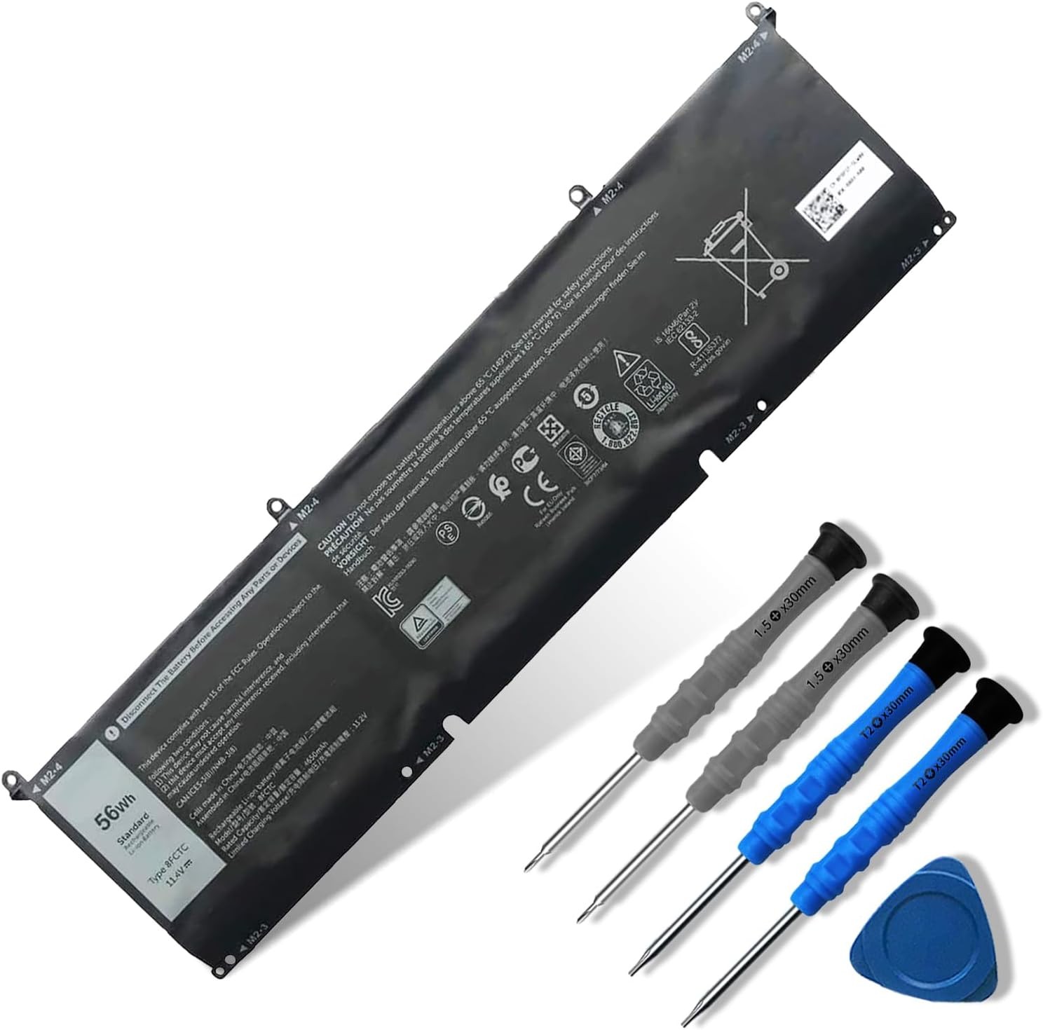 56Wh 8FCTC Laptop Battery Compatible with DELL XPS 15 9500 XPS 15 9500 R1505S