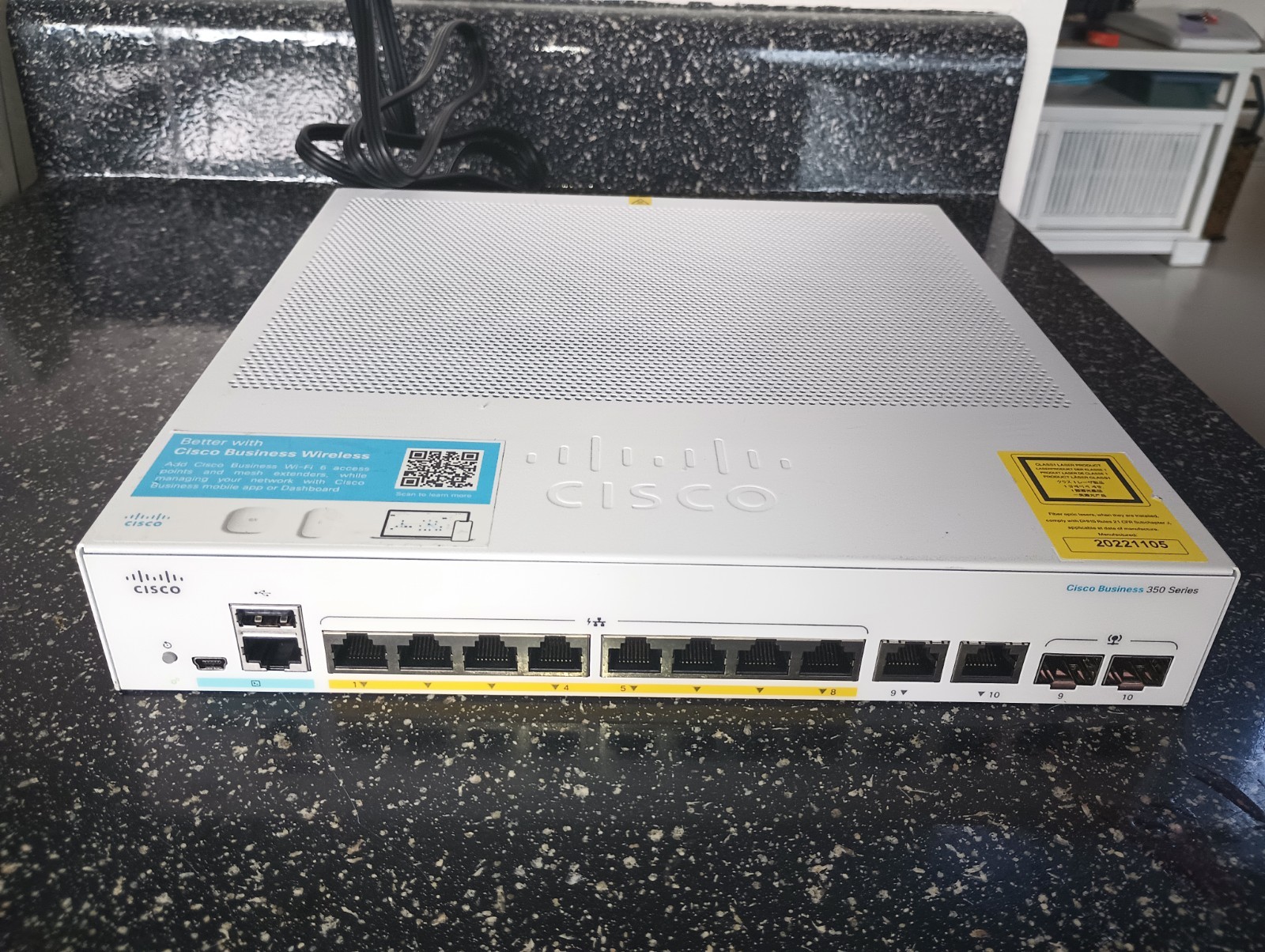 Cisco Business 350 Series 8-Port PoE Managed Switch CBS30-8FP-2G