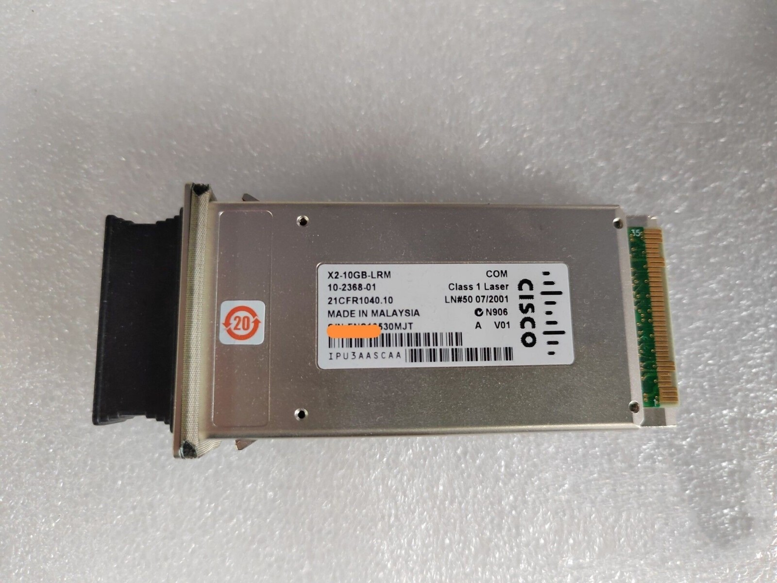 Cisco  X2-10GB-LRM 10GBase-LRM MMF 1310nm 220M X2 Transceiver  Module 10-2368-01