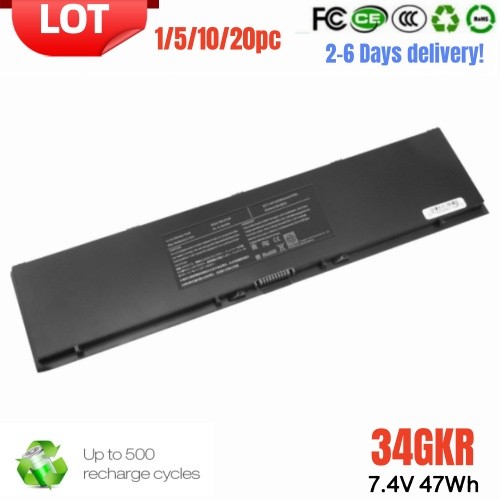 ✅LOT 1-20PC 34GKR Battery For Dell Latitude E7440 E7450 14-7000 Series 47Whr