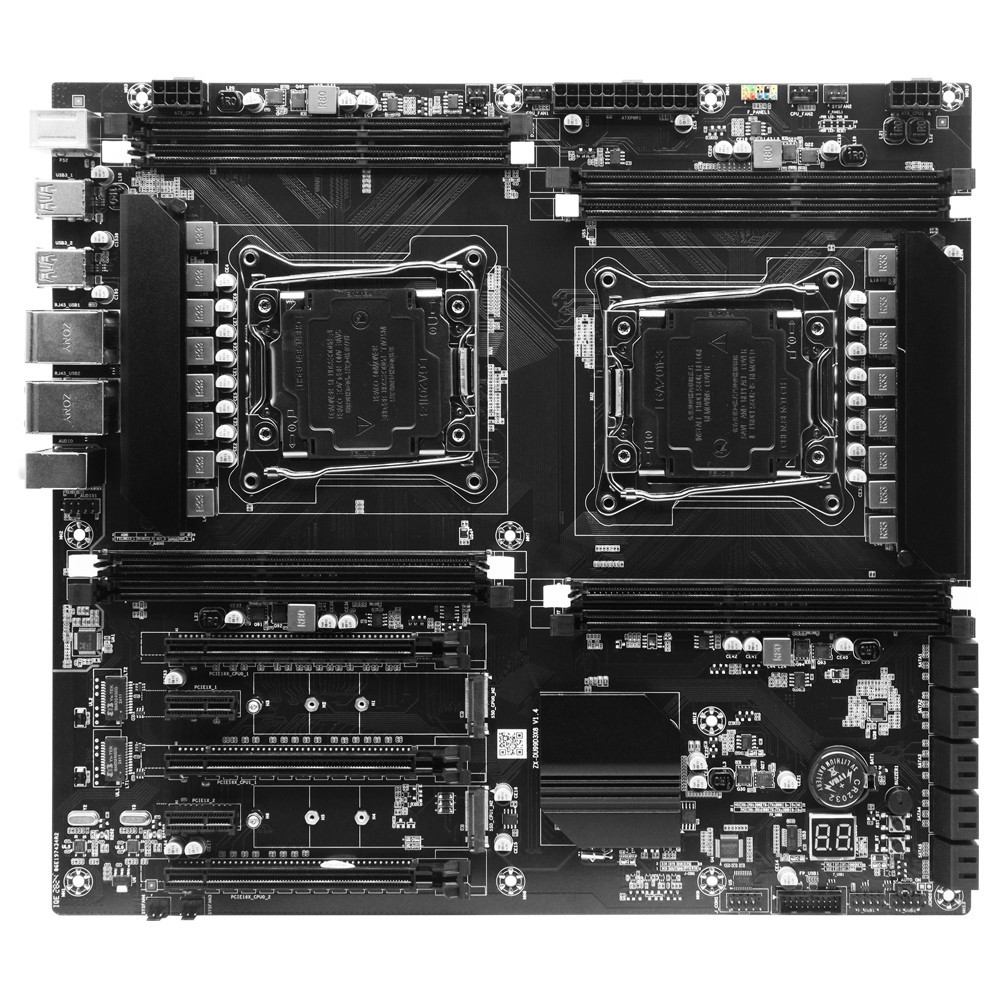 X99D3 LGA 2011-3 Motherboard Dual CPU, 8xDDR3 128GB, 3xPCI-Ex16 2x PCI-Ex1
