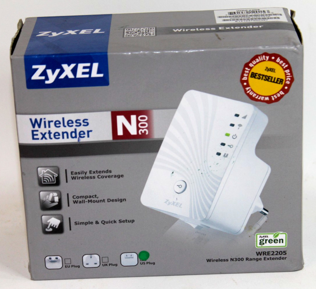 NOS Zyxel Wireless Extender N300 WRE2205