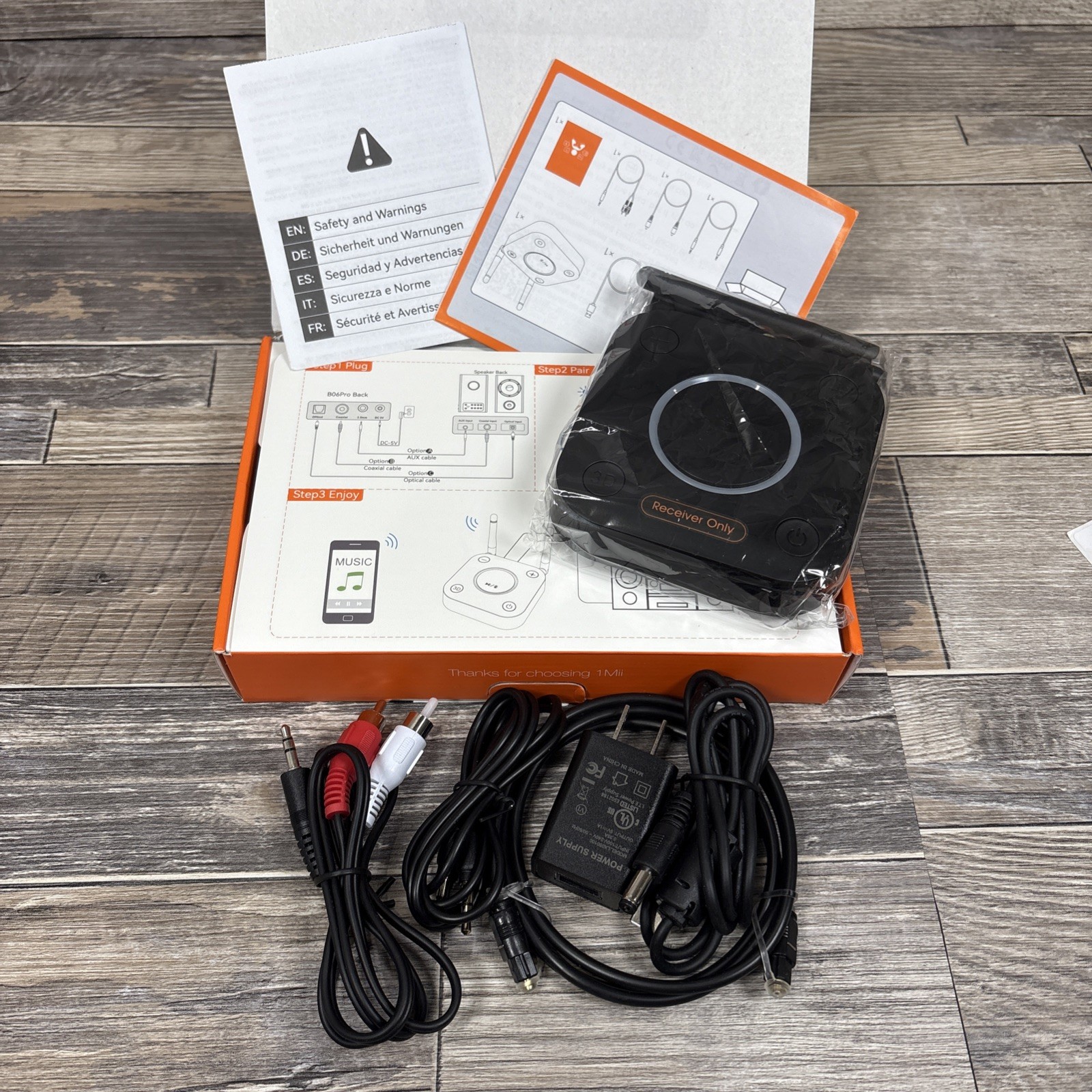 1Mii B06Pro Long Range Bluetooth Receiver,HiFi Wireless Audio Adapter