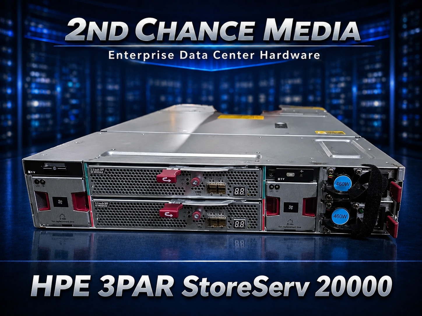 HPE 3PAR StoreServ20000 2.5" SFF I/O Module Shelf w/Controllers&460W PSU |NO HHD