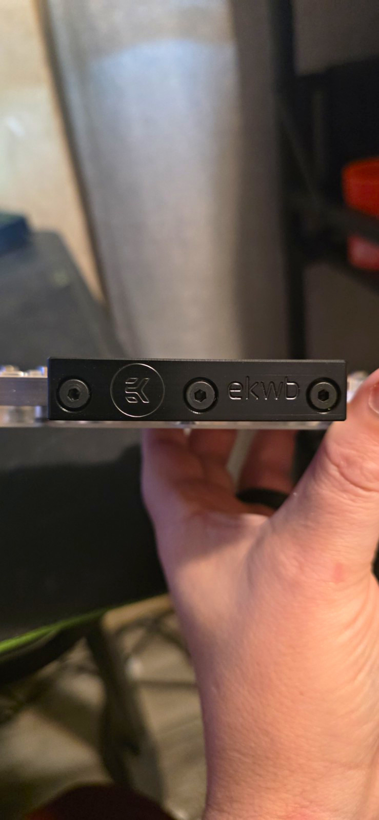 EKWB EK-Vector AX Radeon RX 5700 GPU Water Block Backplate Black Silver Clear