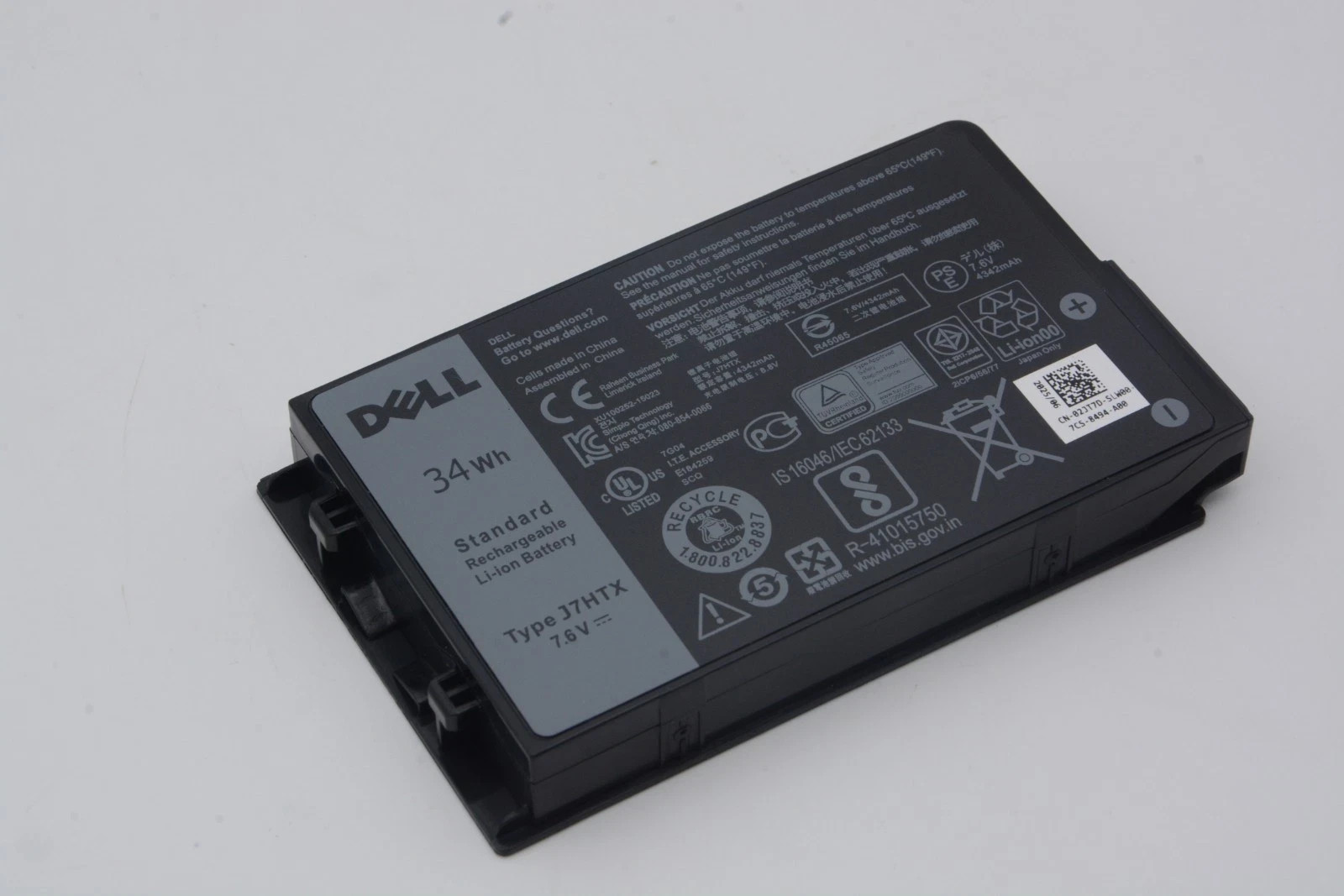 NEW Original J7HTX Battery For Dell Latitude 12 7202 7212 7220 Rugged Tablet US