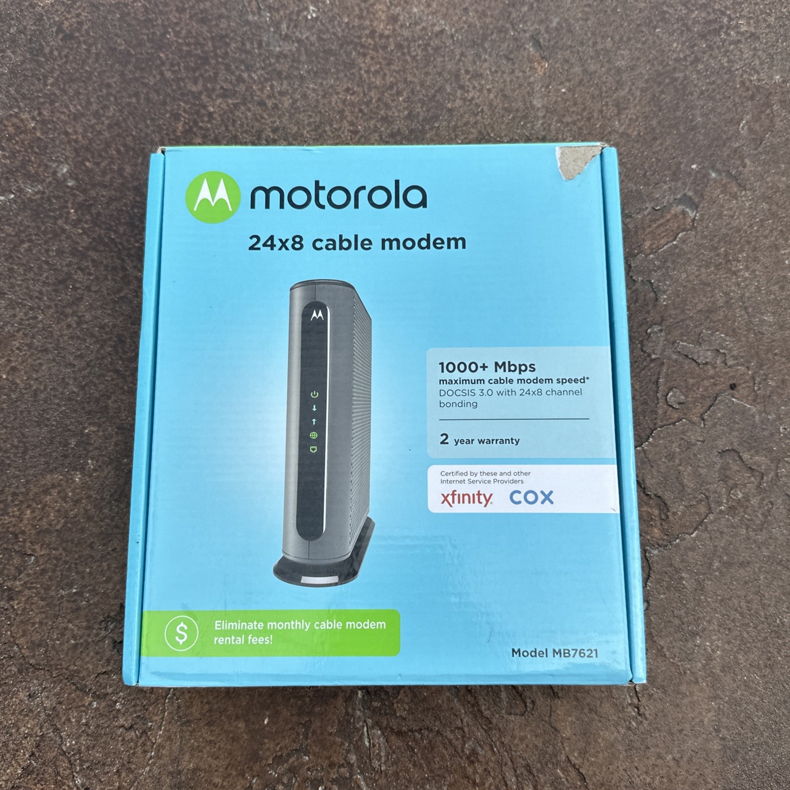 Motorola MB7621 1802 V1.0 Modem 1000 MBPS 24x8 Cable ~ Brand New