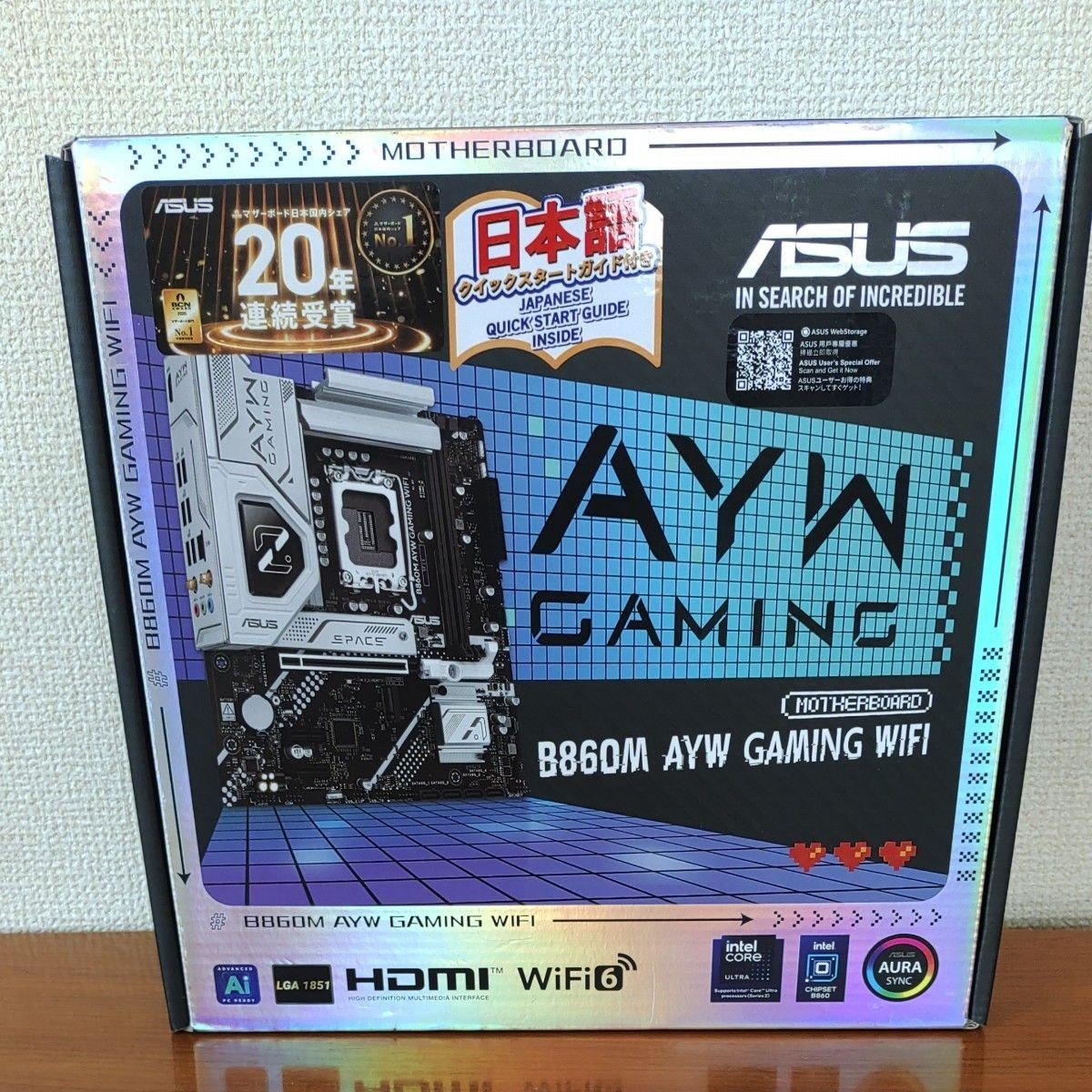 ASUS B860M AYW GAMING WIFI Motherboard LGA 1851 Intel B860 Wi-Fi 6 Unused