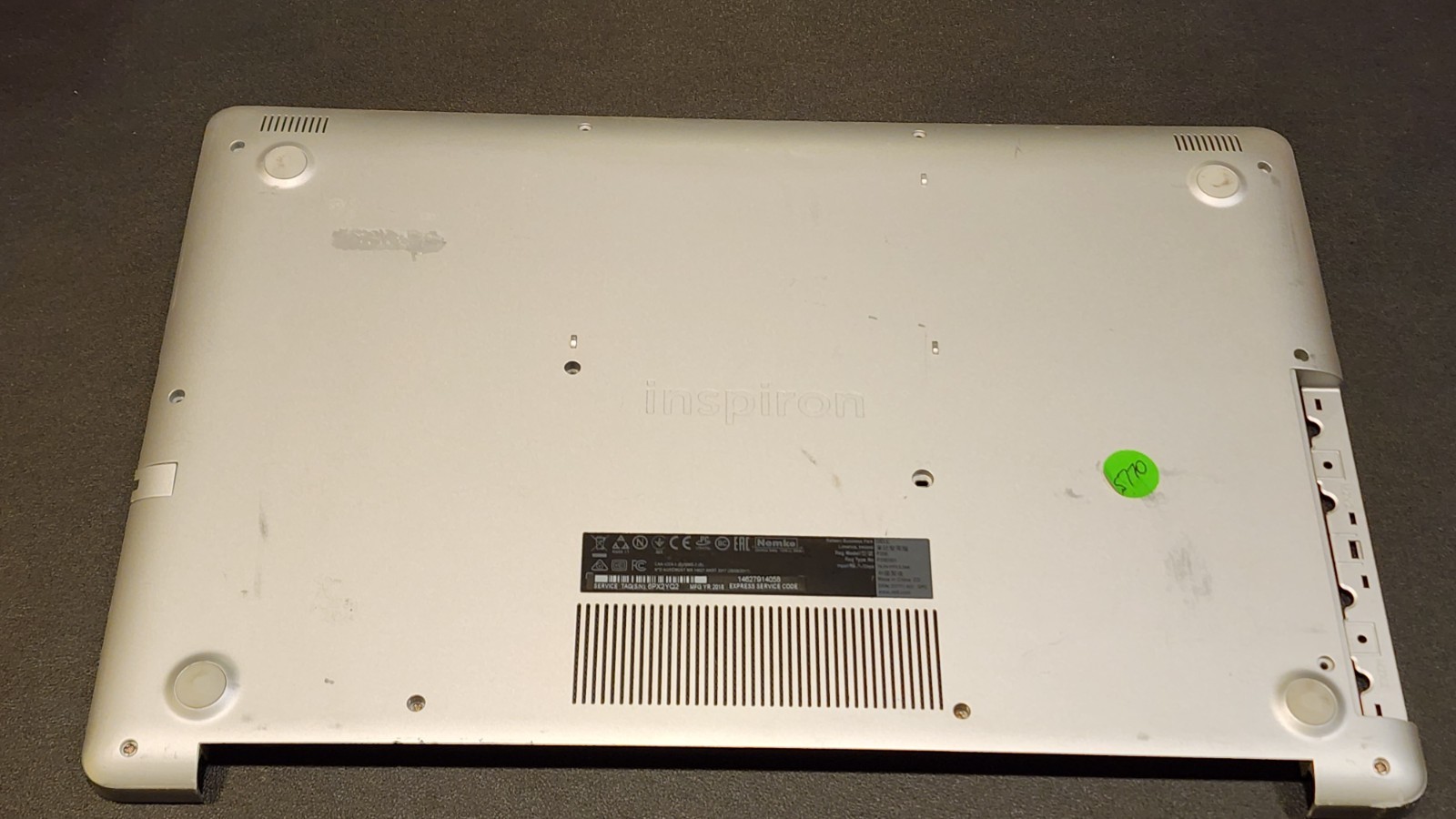 GENUINE DELL INSPIRON 17 5770 P35E BASE RAM COVER PK4P2 AP21D000110 8976