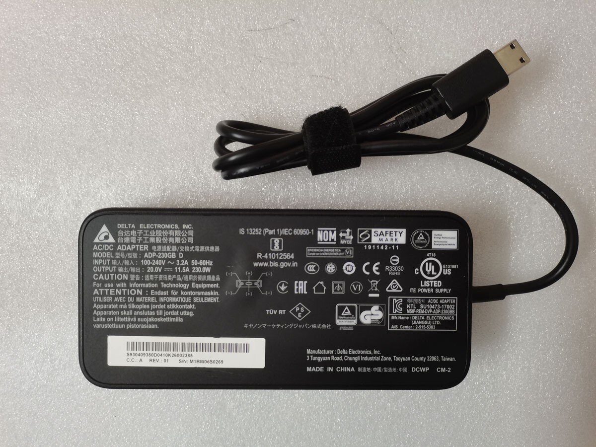 OEM Delta 20V 11.5A 230W ADP-230GB D AC Adapter For MSI GP76 Leopard 10UG-291