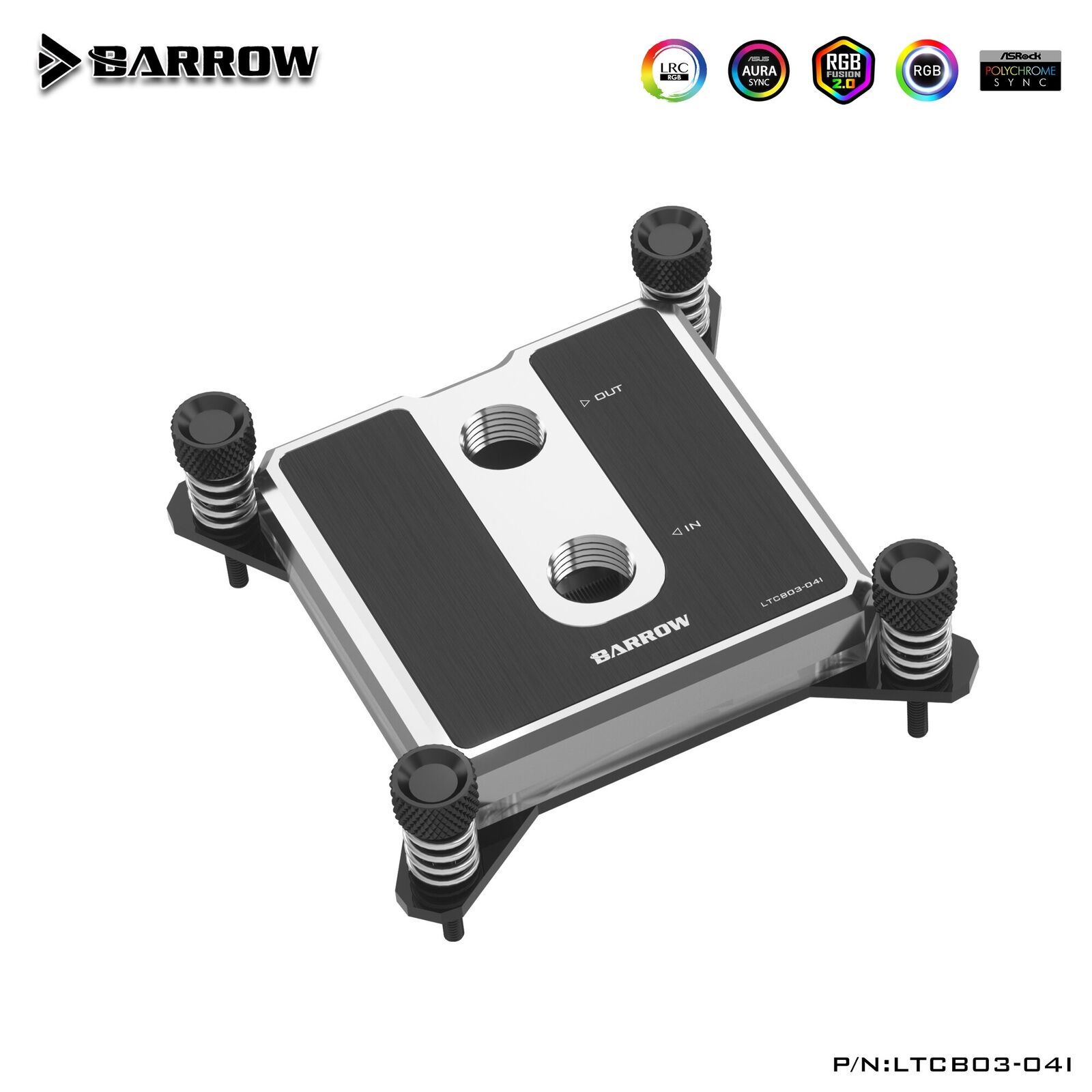 Barrow CPU Water Block Use for Intel LGA1150 1151 1200 1700 Socket/ POM/ Brass
